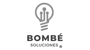 Logotipo de Bombe Solutions en sus colores de marca sobre fondo transparente