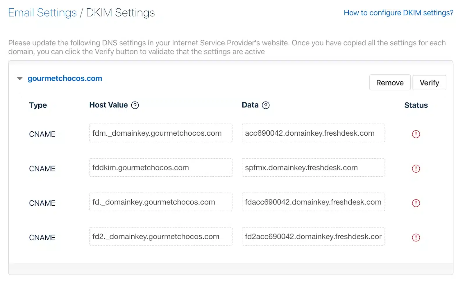 Freshservice Dkim Screenshot 1