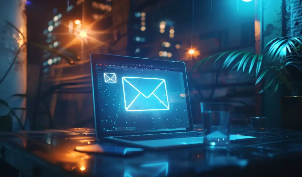Email Icon On A Laptop Screen