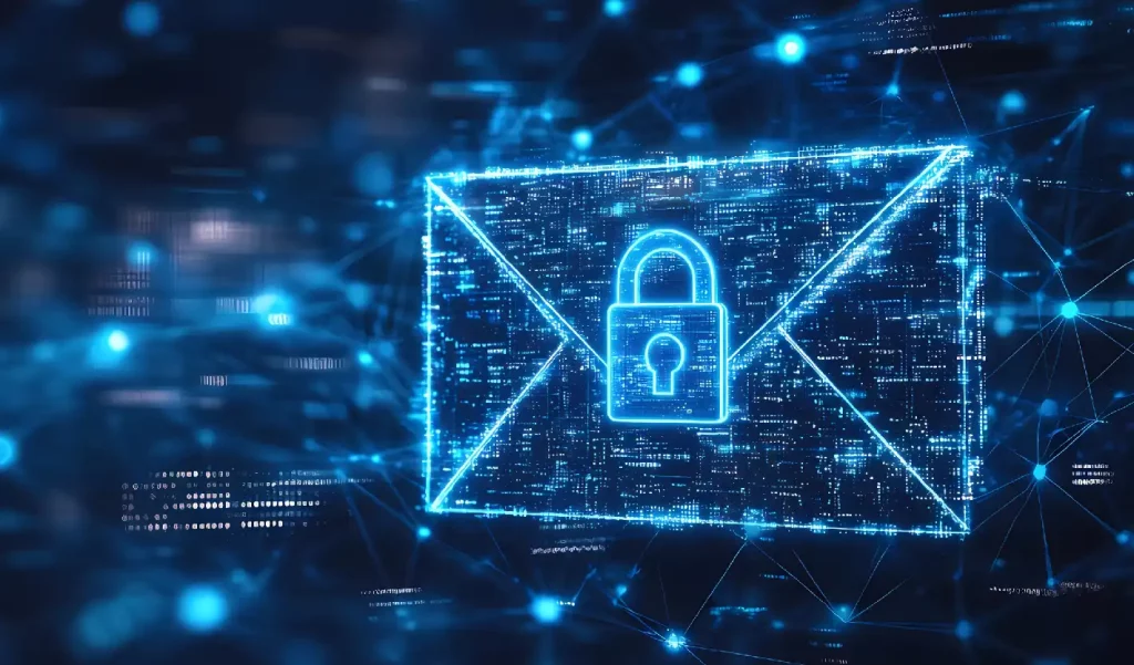 Digital Secure Email Communication Concept