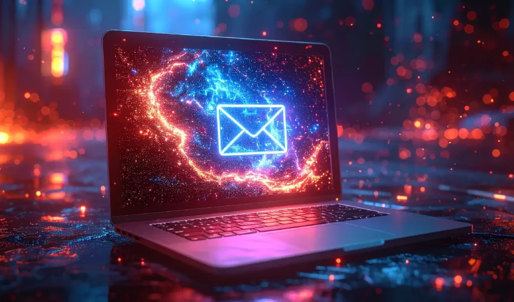 Digital Email On A Laptop Screen