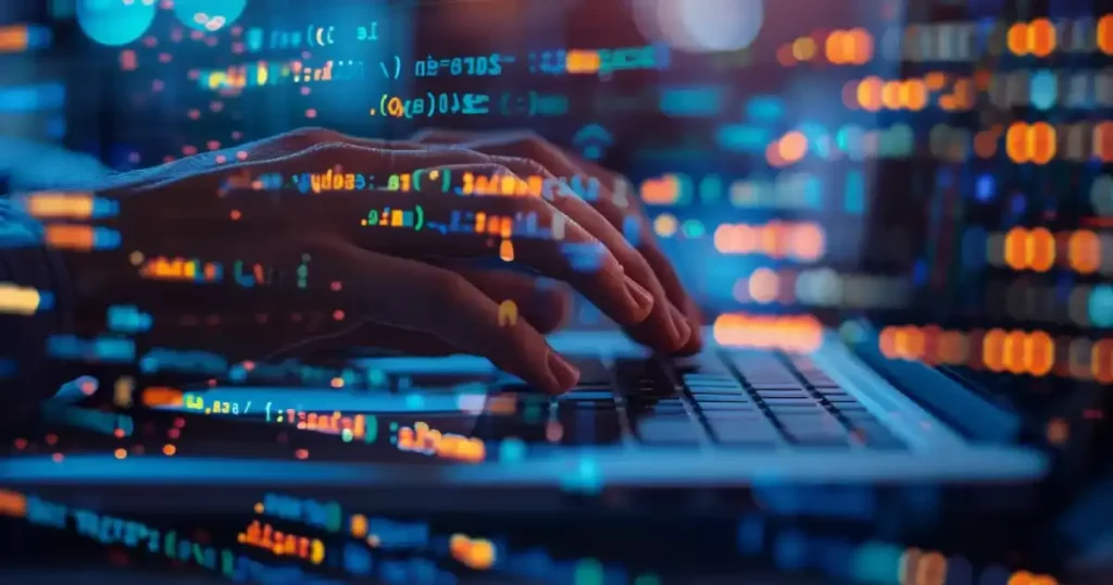 Hands Typing On A Keyboard