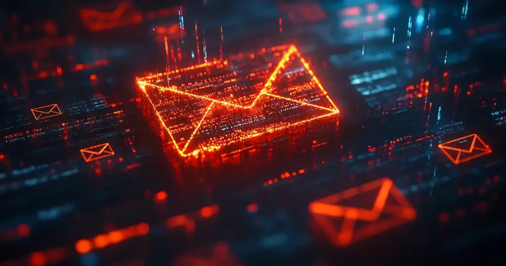 Red Digital Email Envelopes