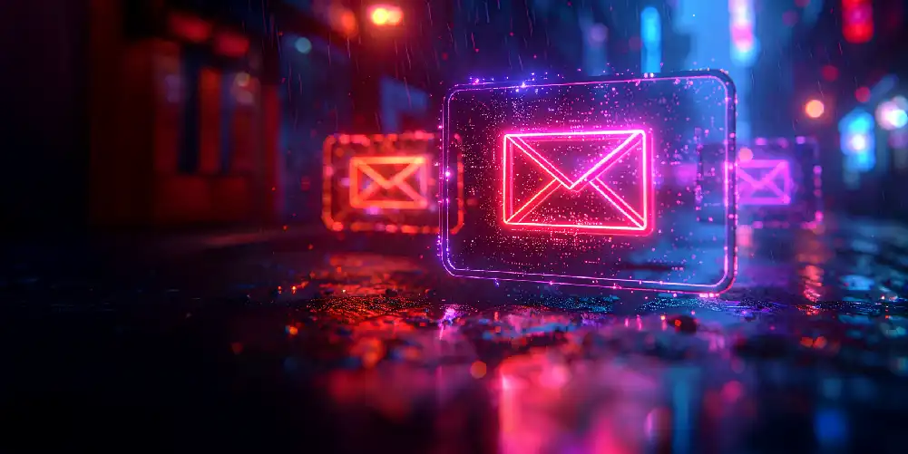 Email Envelope With A Block Around It In A Digital Environment