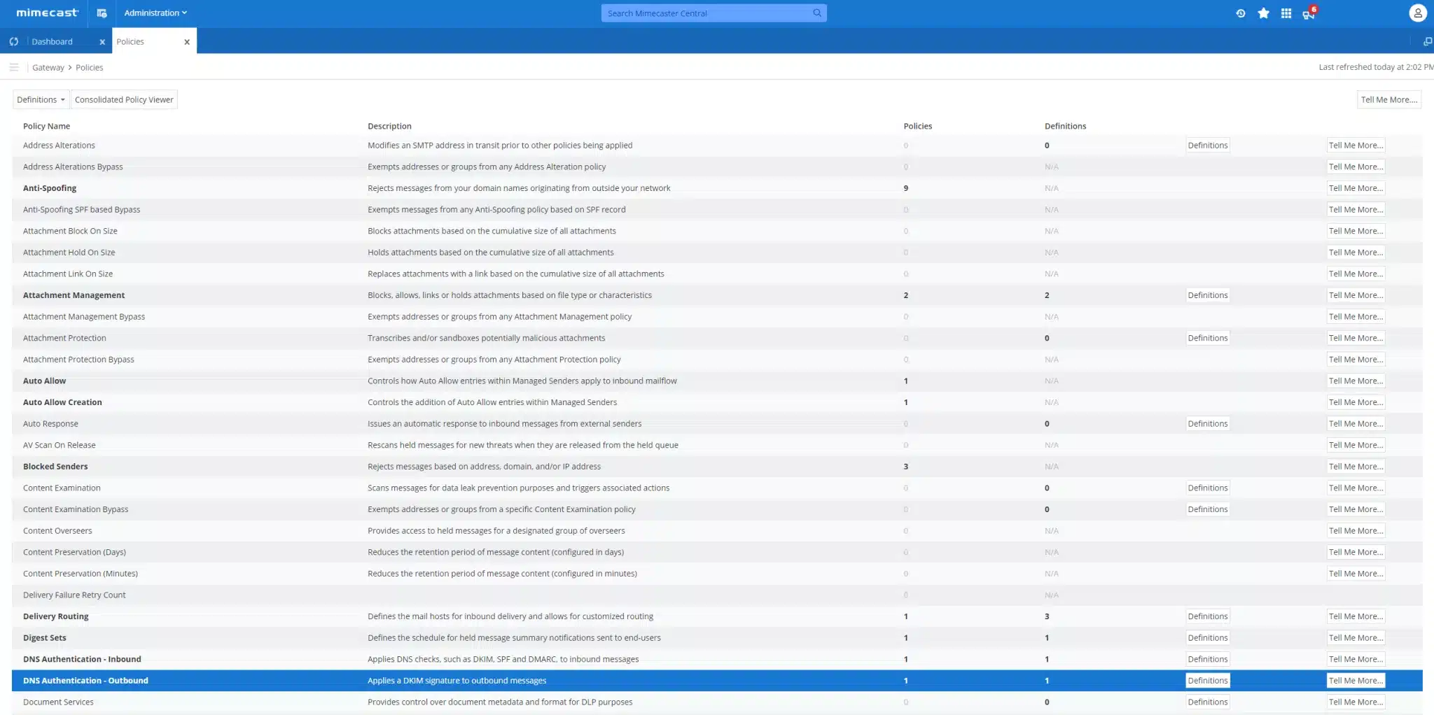 Mimecast Dkim Screenshot 8